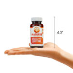 Digestive Enzymes Bottle Size Hand Comparison