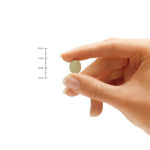 Milk Thistle Pill Size Hand Comparison