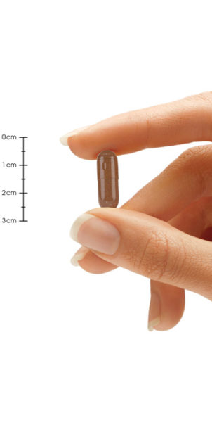 Saw Palmetto Pill Size Hand Comparison