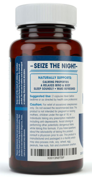 Natural SLEEP AID Left Bottle