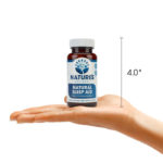 Natural Sleep Aid Bottle Size Hand Comparison