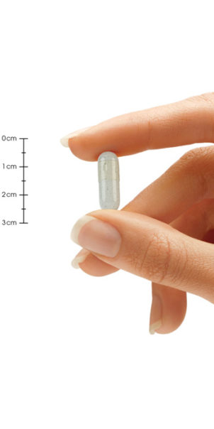 Natural Sleep Aid Pill Size Hand Comparison