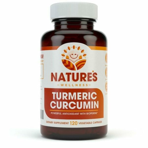 Turmeric Curcimin with BioPerine Front Bottle Brown